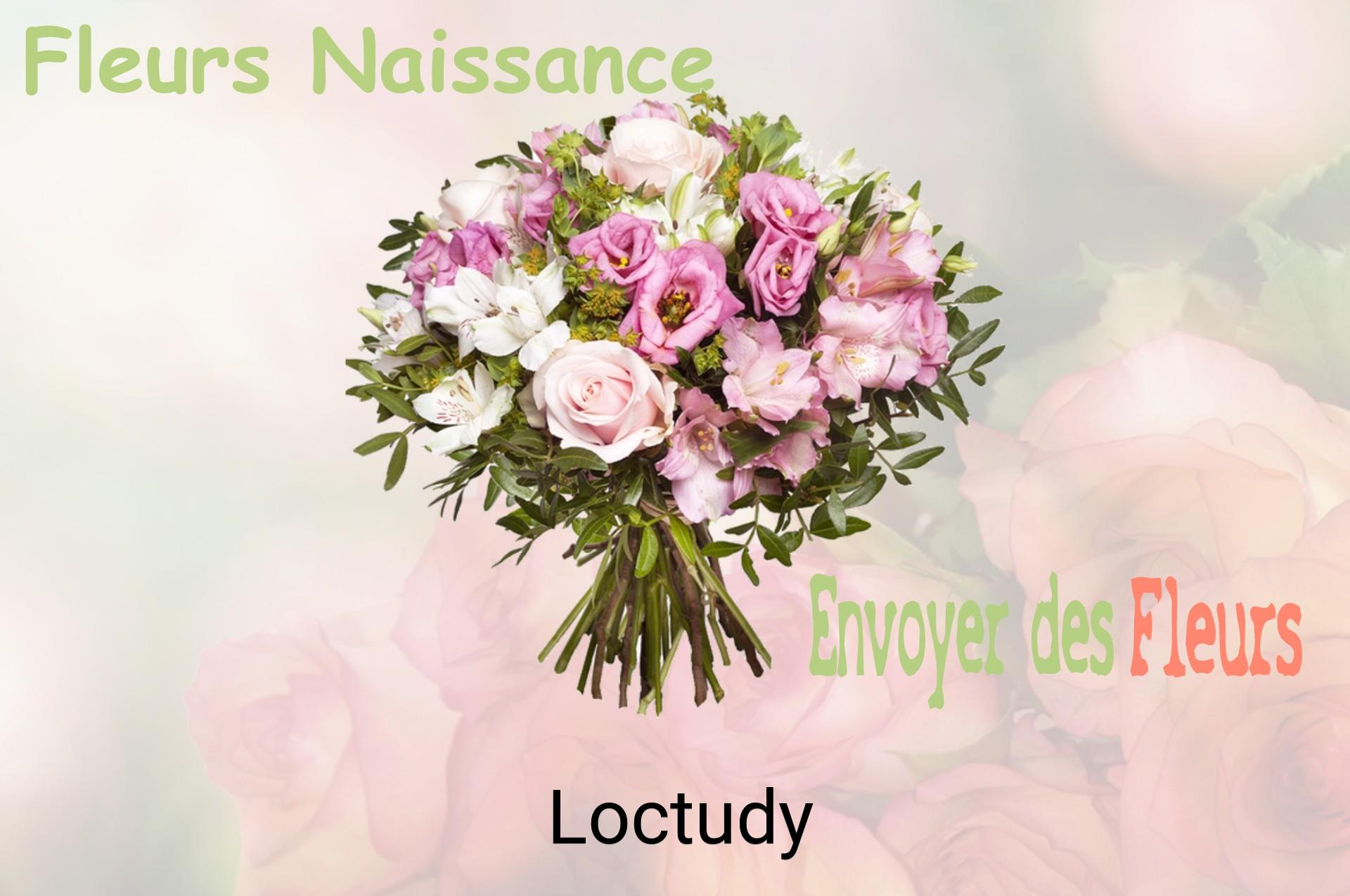 Bouquet de fleurs de naissance livré à Loctudy